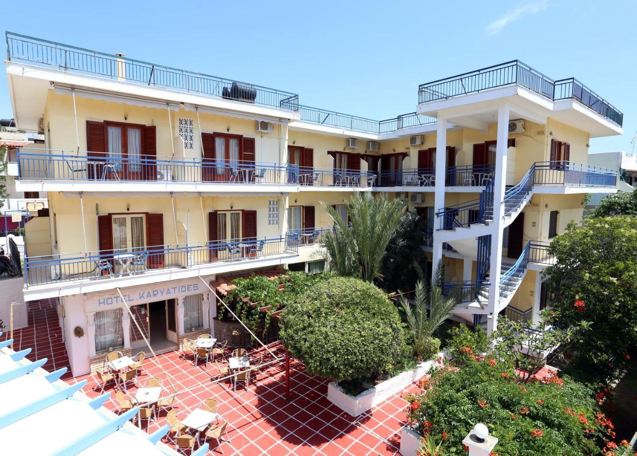 Hotel Karyatides Agia Marina  Exterior foto
